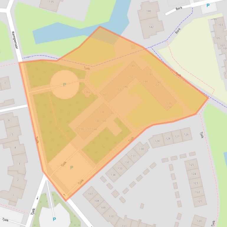 Kaart van postcodegebied 2991PS.