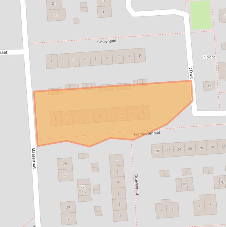 Kaart van postcodegebied 2991TG.