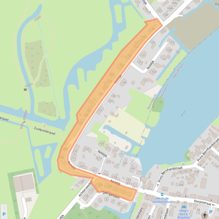 Kaart van postcodegebied 2991VM.