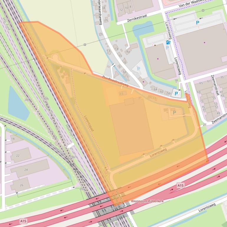 Kaart van postcodegebied 2991XA.