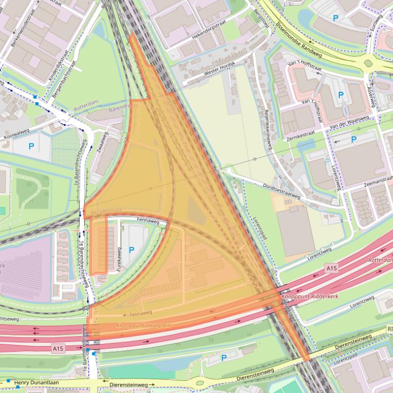 Kaart van postcodegebied 2991ZA.