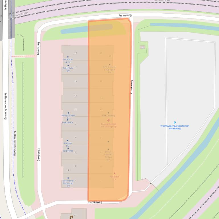 Kaart van postcodegebied 2991ZB.