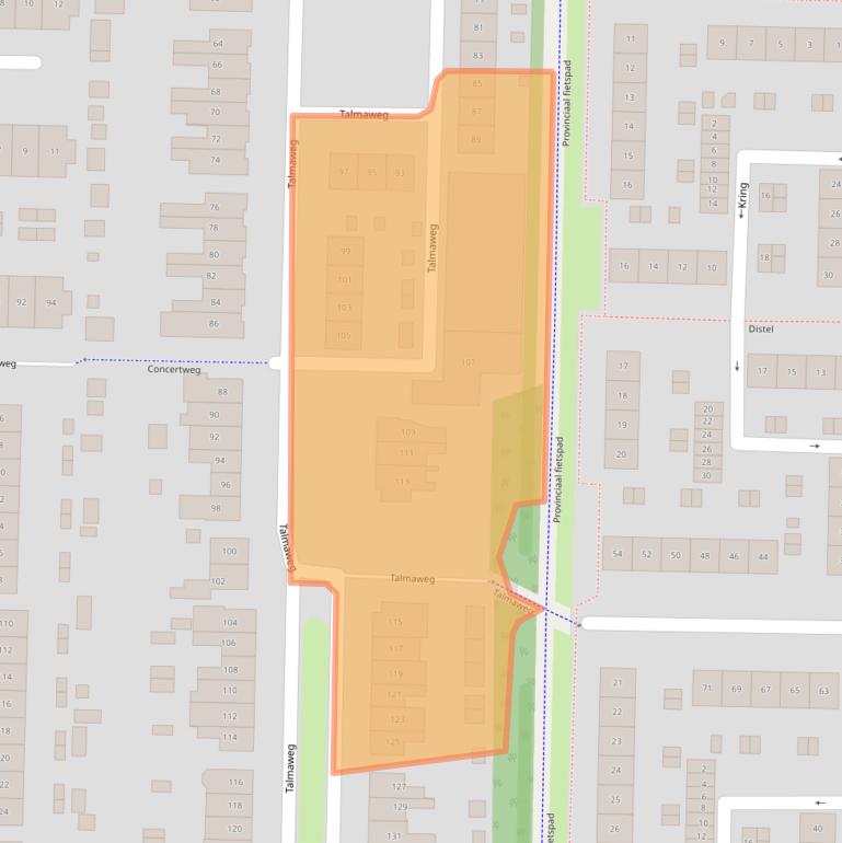 Kaart van postcodegebied 2992AE.