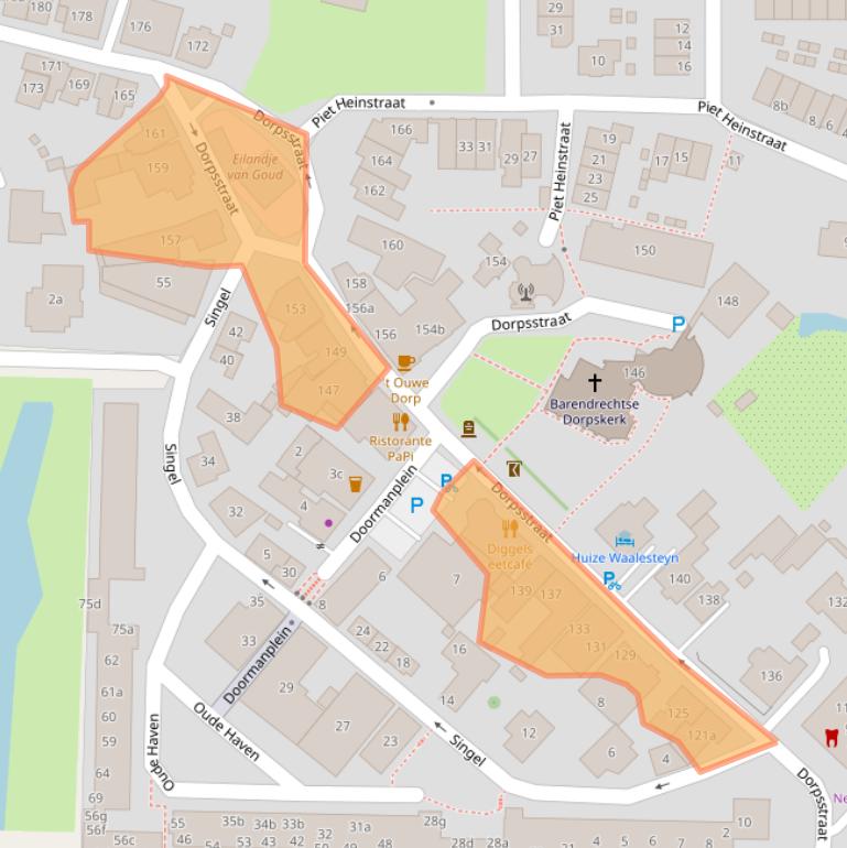 Kaart van postcodegebied 2992BD.