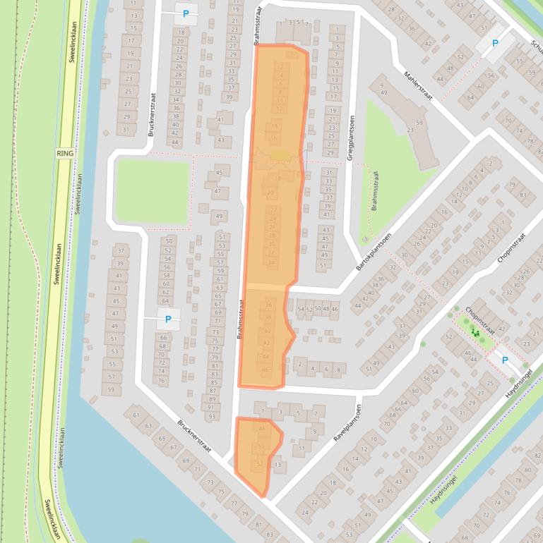 Kaart van postcodegebied 2992ED.