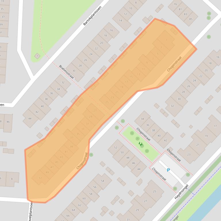 Kaart van postcodegebied 2992EE.