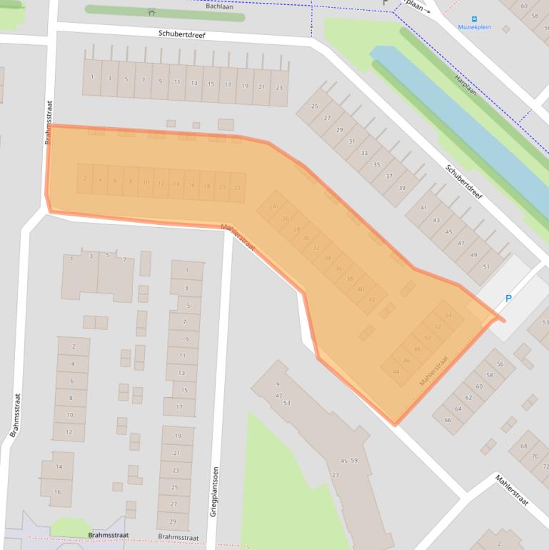 Kaart van postcodegebied 2992EN.