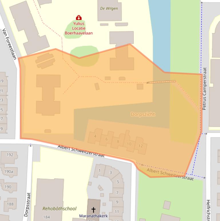 Kaart van postcodegebied 2992KH.