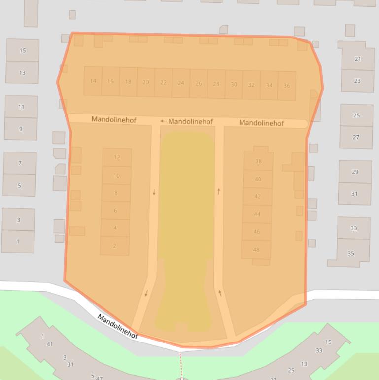 Kaart van postcodegebied 2992NH.