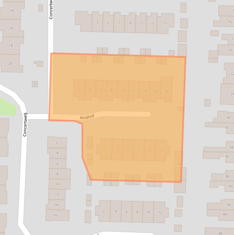 Kaart van postcodegebied 2992NL.