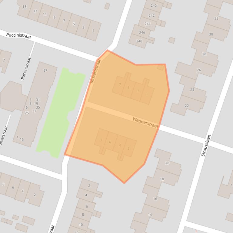 Kaart van postcodegebied 2992RL.