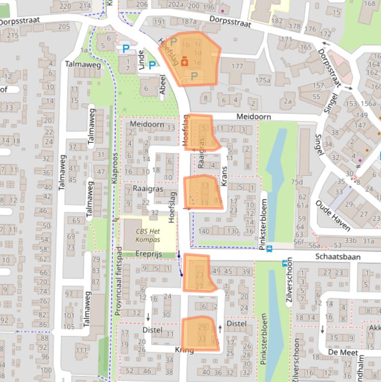 Kaart van postcodegebied 2992VE.