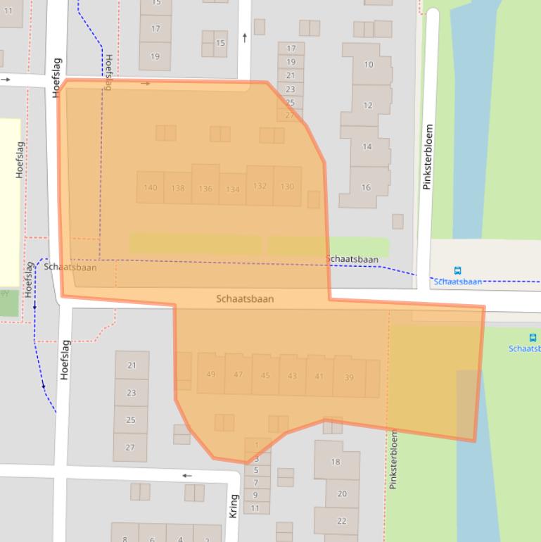Kaart van postcodegebied 2992VW.