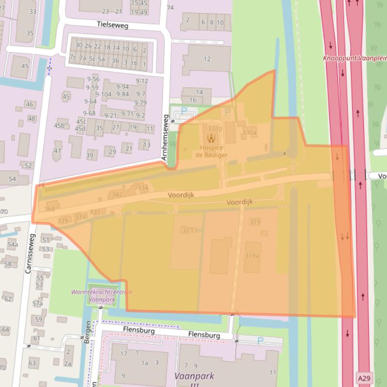 Kaart van postcodegebied 2993BA.