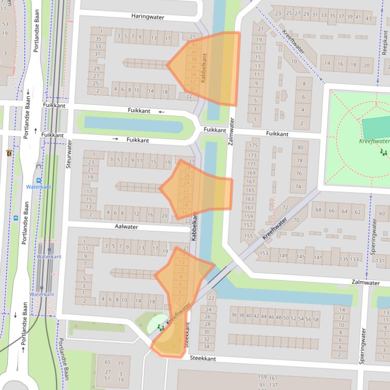 Kaart van postcodegebied 2993DC.