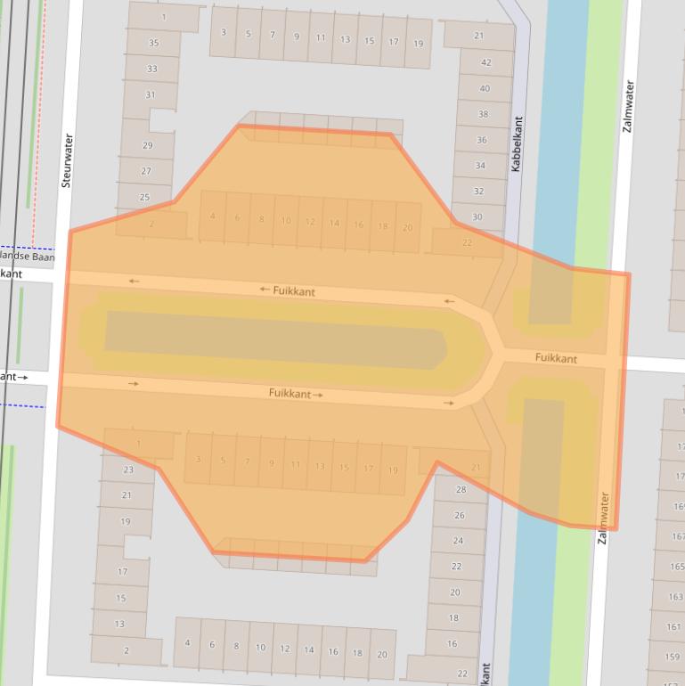 Kaart van postcodegebied 2993DG.