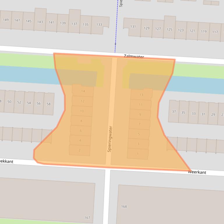 Kaart van postcodegebied 2993DM.