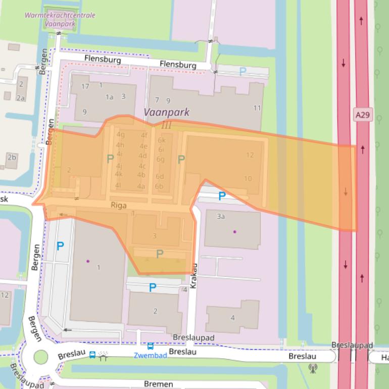 Kaart van postcodegebied 2993LW.