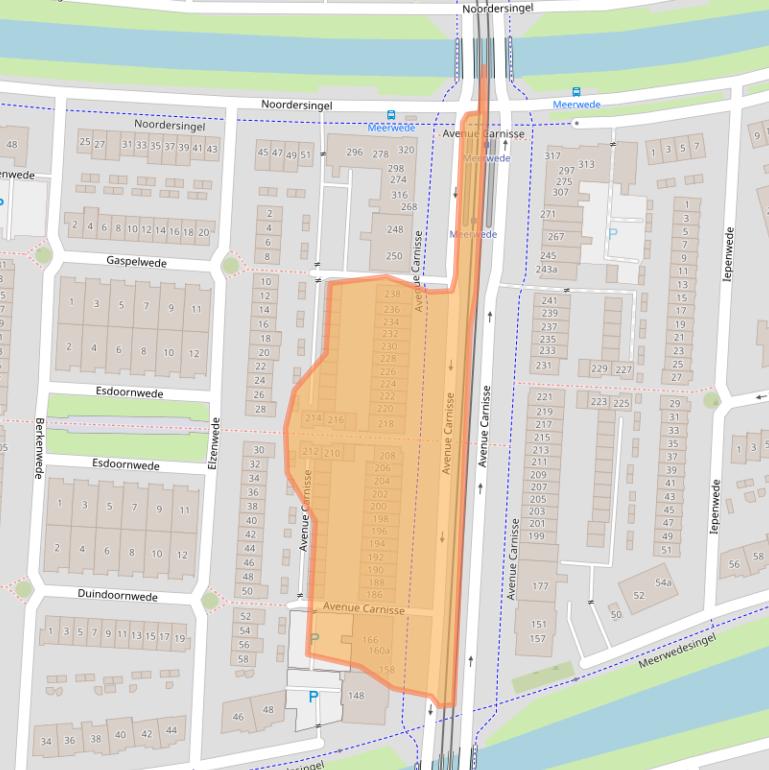Kaart van postcodegebied 2993MK.