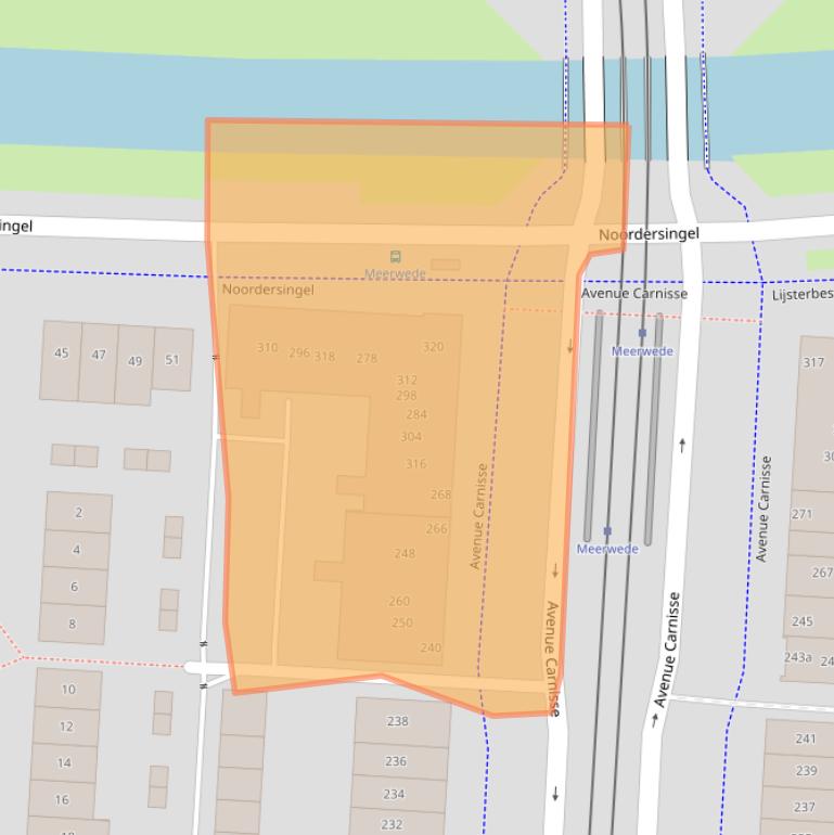 Kaart van postcodegebied 2993ML.