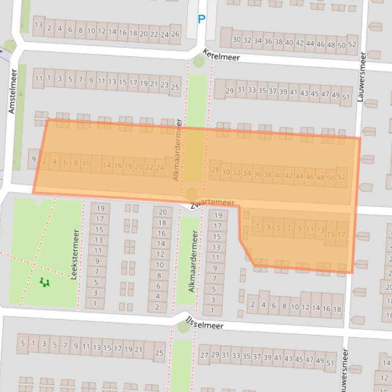 Kaart van postcodegebied 2993PD.