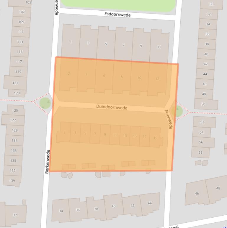 Kaart van postcodegebied 2993TM.