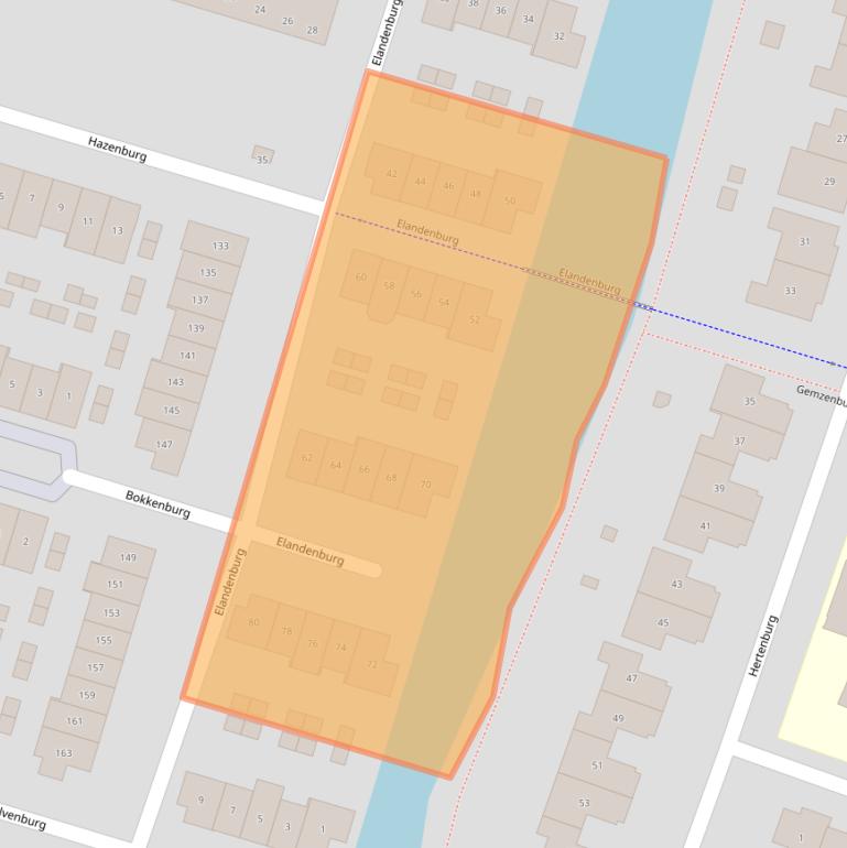 Kaart van postcodegebied 2994DJ.
