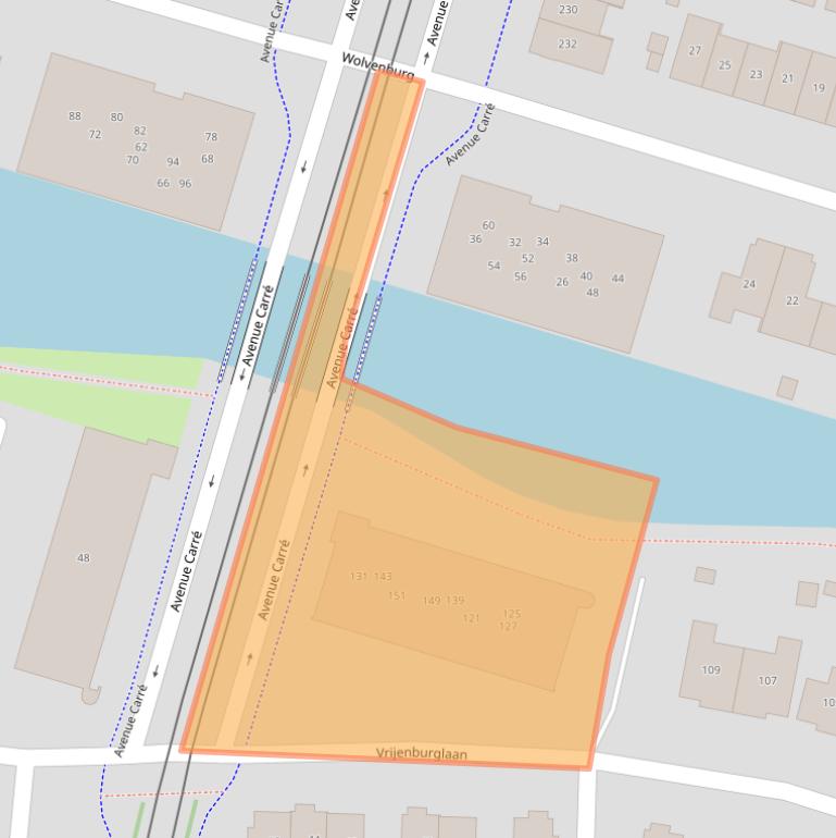 Kaart van postcodegebied 2994GL.