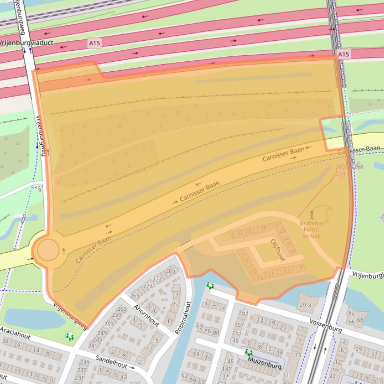 Kaart van postcodegebied 2994HV.
