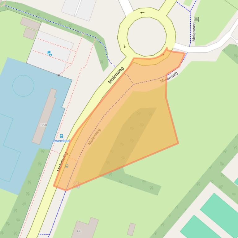 Kaart van postcodegebied 2995OO.