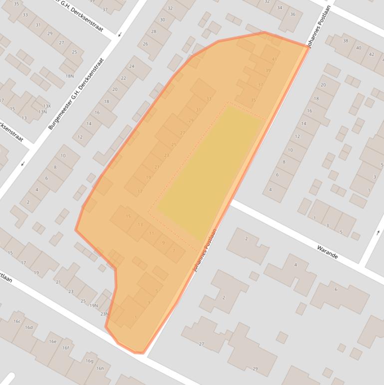Kaart van postcodegebied 2995VH.