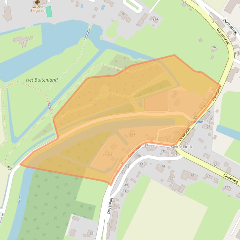 Kaart van postcodegebied 2995XB.