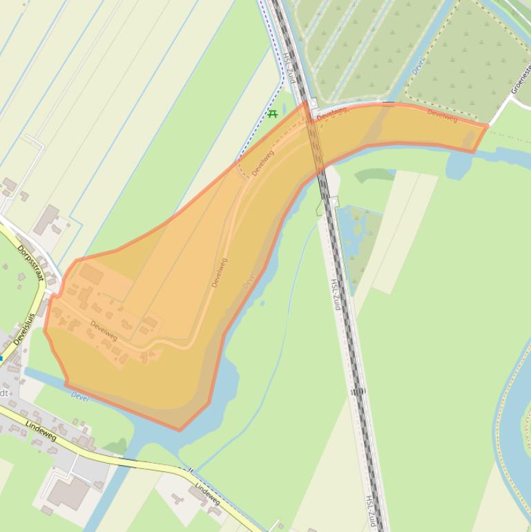 Kaart van postcodegebied 2995XC.