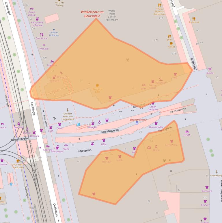 Kaart van postcodegebied 3011AA.