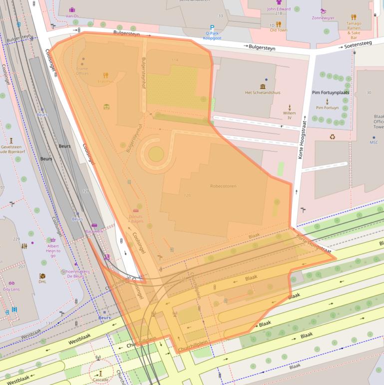 Kaart van postcodegebied 3011AG.