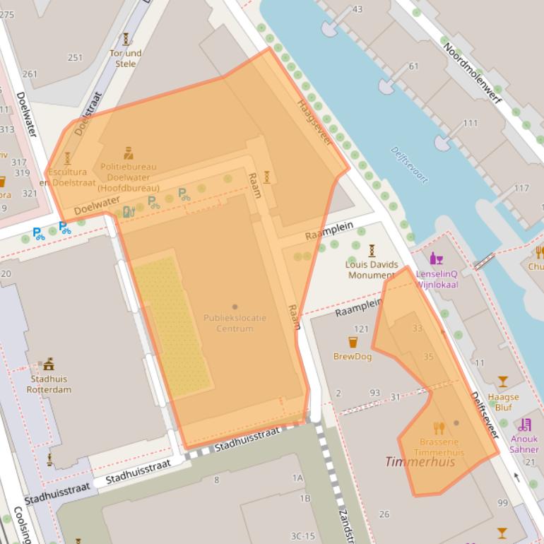 Kaart van postcodegebied 3011AH.