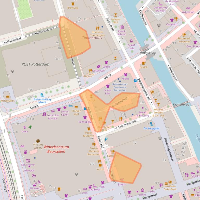 Kaart van postcodegebied 3011AN.