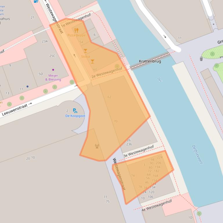 Kaart van postcodegebied 3011AT.