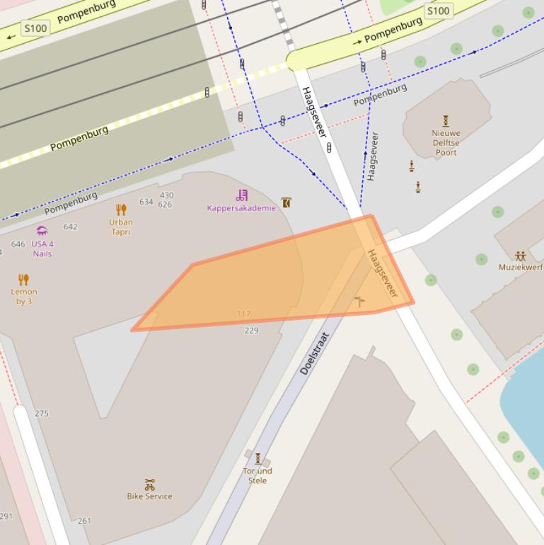 Kaart van postcodegebied 3011AZ.