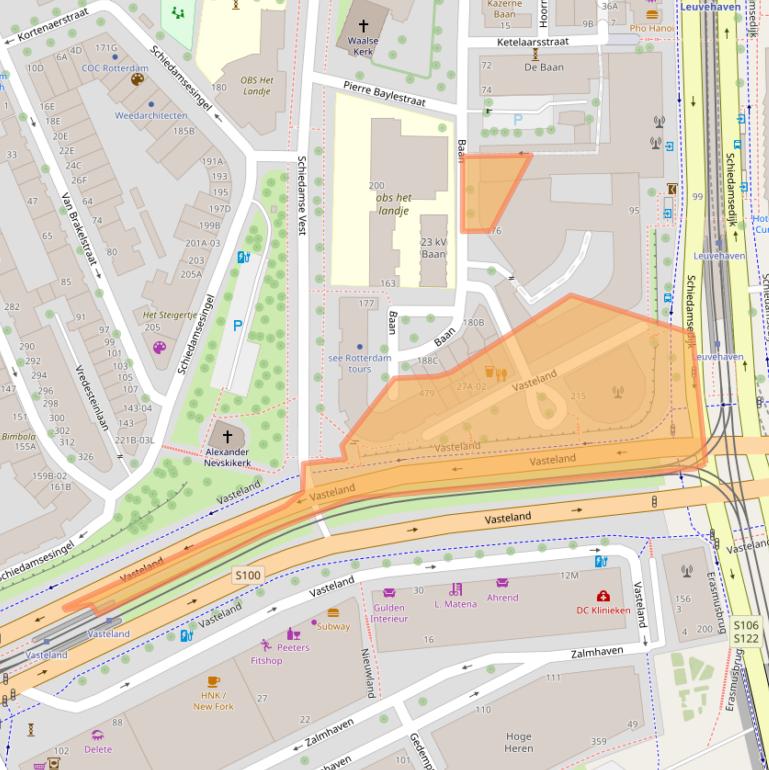 Kaart van postcodegebied 3011BJ.