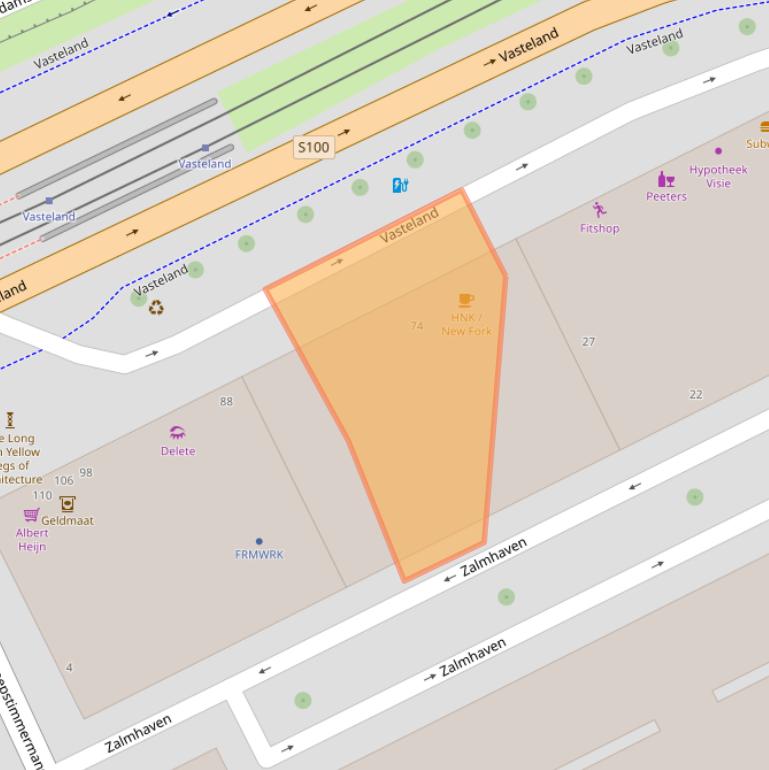 Kaart van postcodegebied 3011BN.