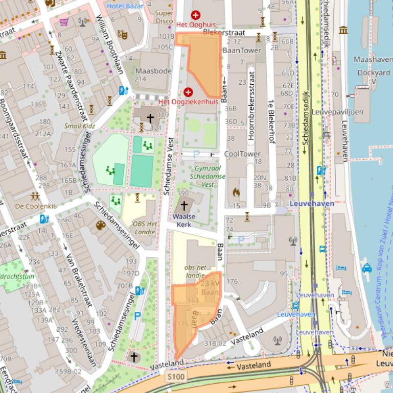 Kaart van postcodegebied 3011CA.