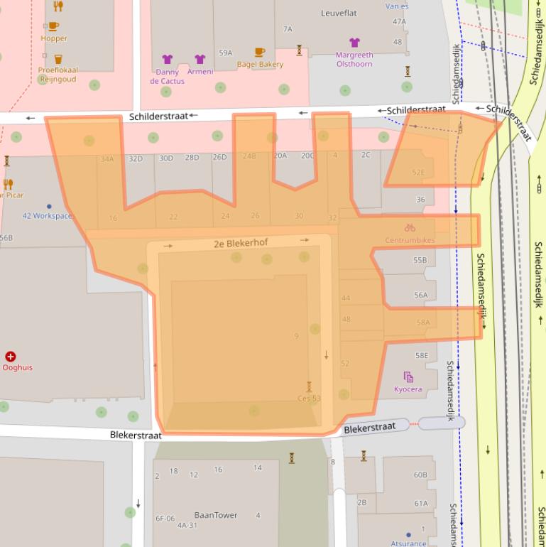 Kaart van postcodegebied 3011CK.