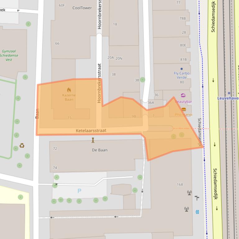 Kaart van postcodegebied 3011CM.