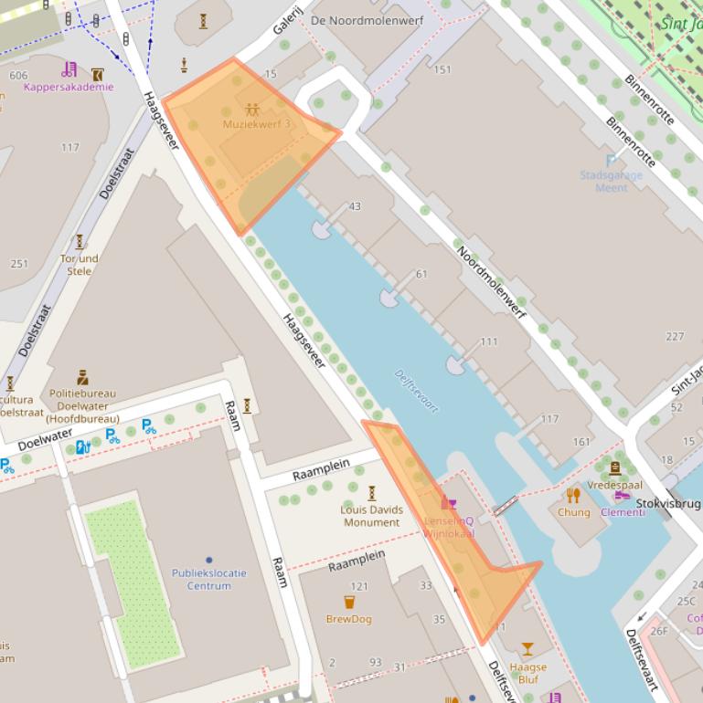 Kaart van postcodegebied 3011DA.