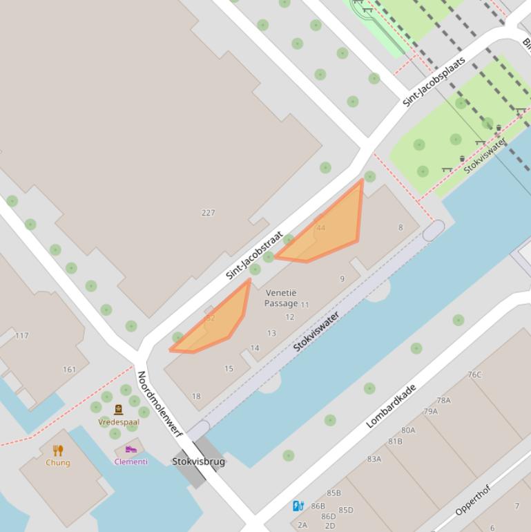 Kaart van postcodegebied 3011DE.