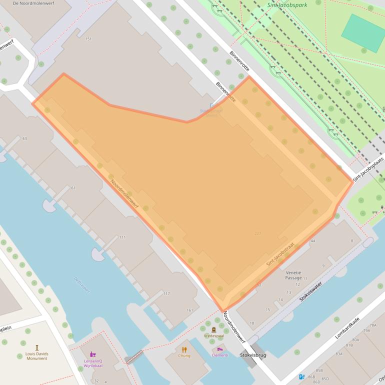 Kaart van postcodegebied 3011DK.