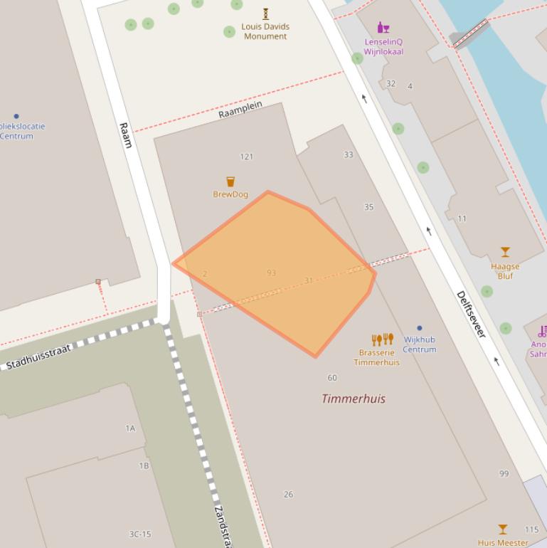 Kaart van postcodegebied 3011DL.