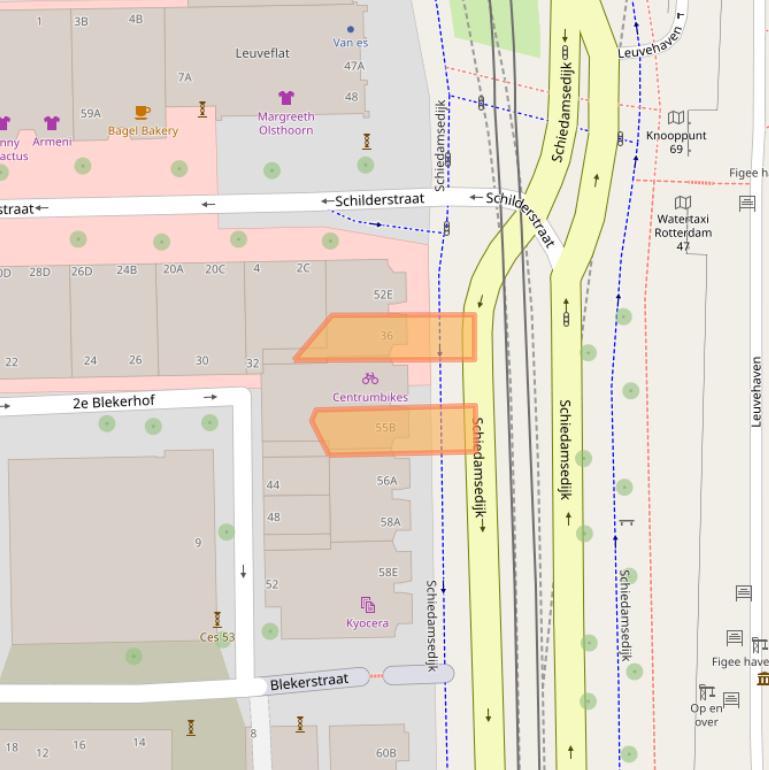 Kaart van postcodegebied 3011EE.