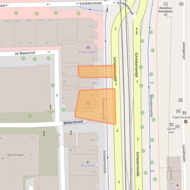 Kaart van postcodegebied 3011EG.